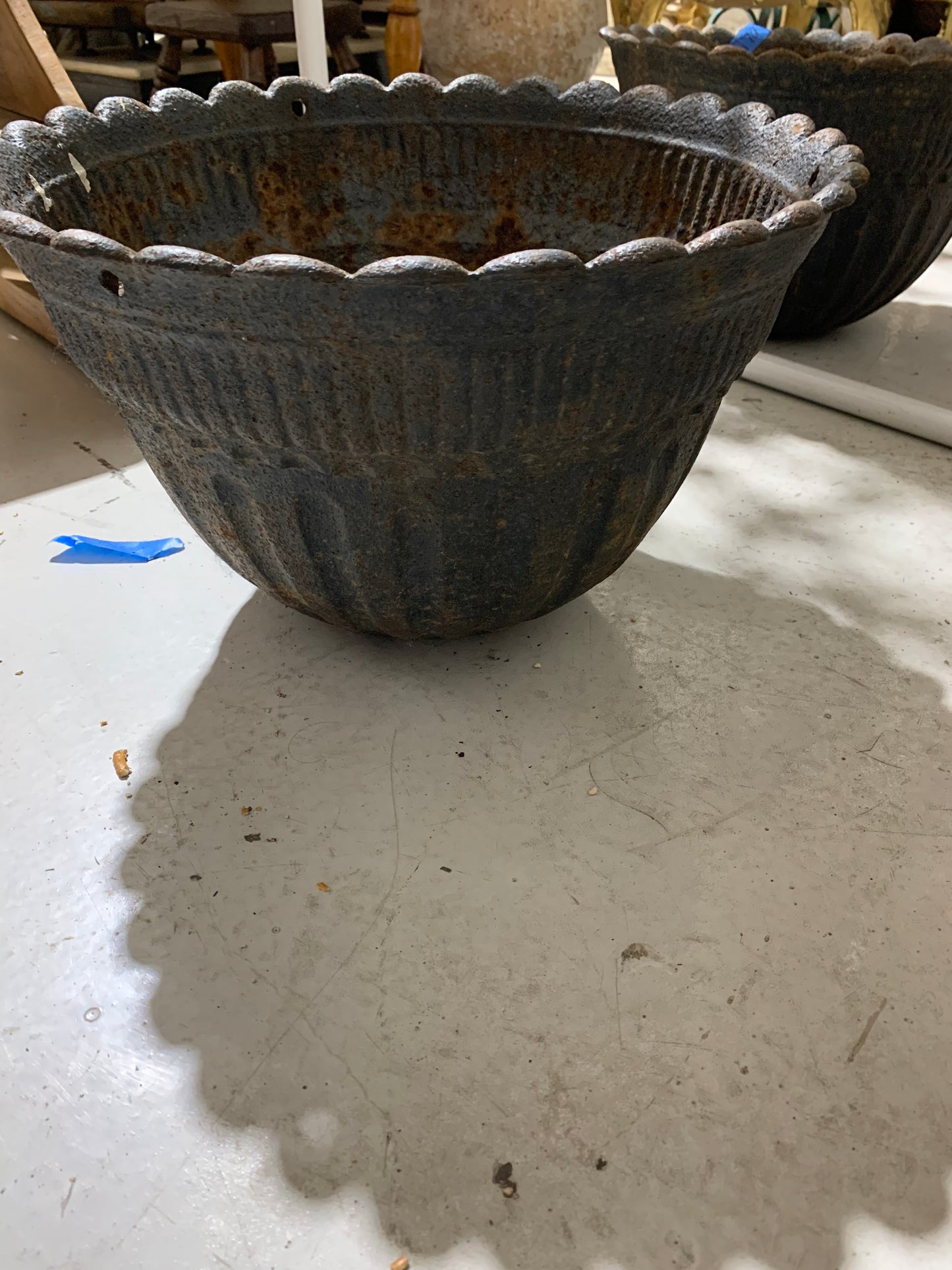 19th Century Cast Iron Jardineres