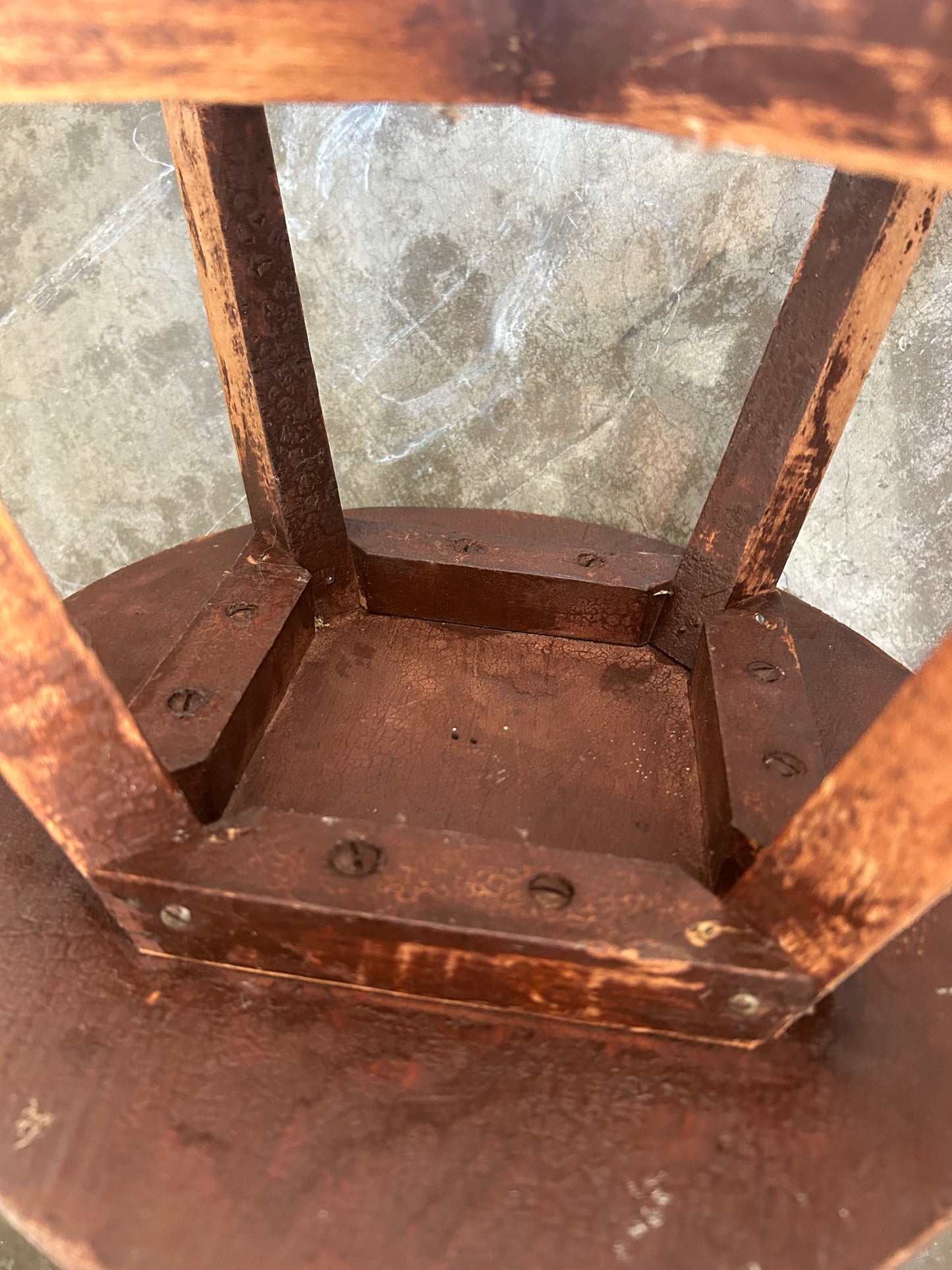 20th Century Louisiana Cypress Milking Stool