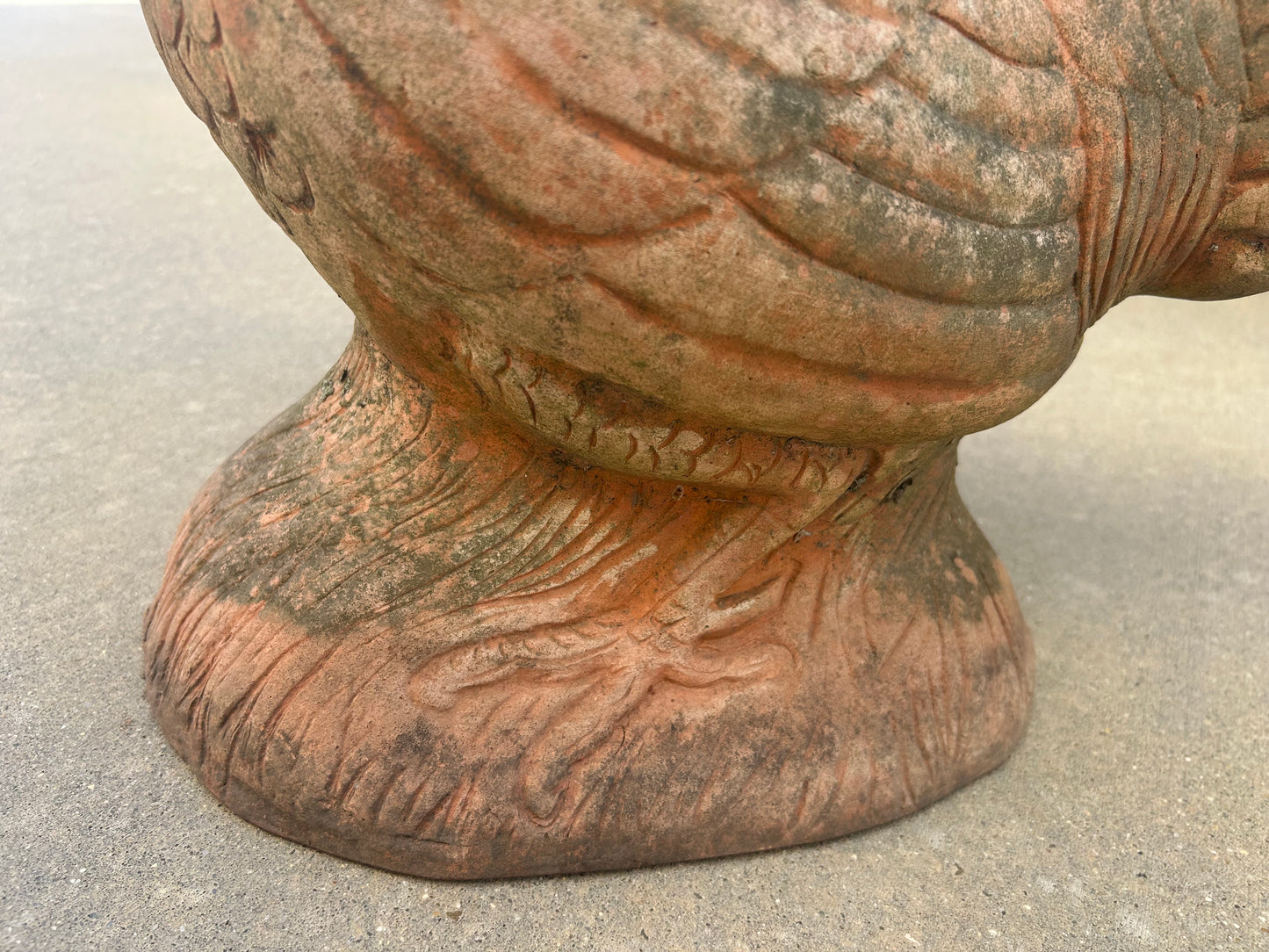 20th Century Aged Terracotta Rooster