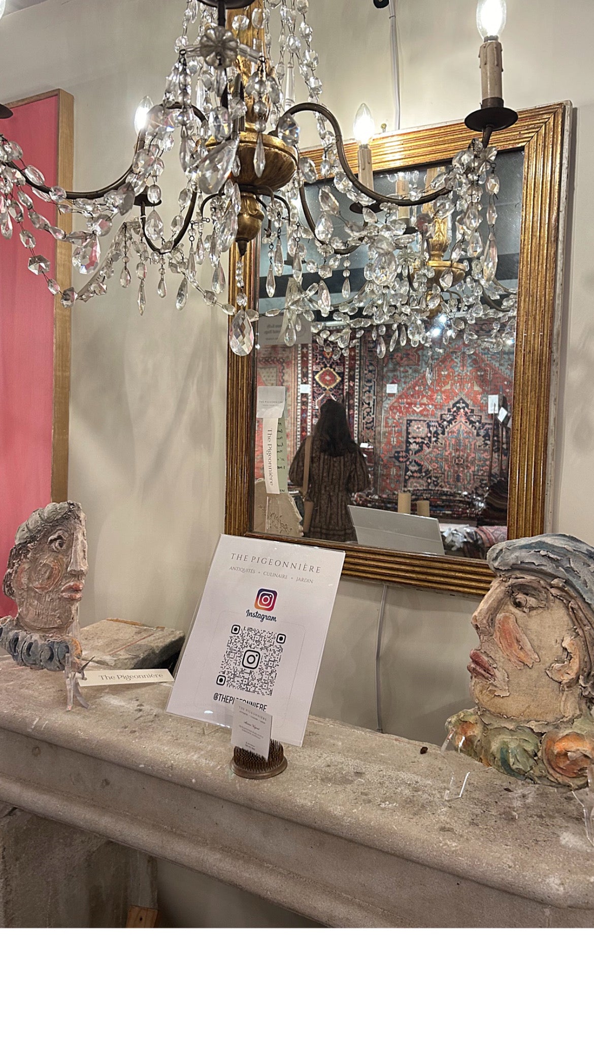 Plaster Faces by the late New Orleans artist Gladys Reinecke