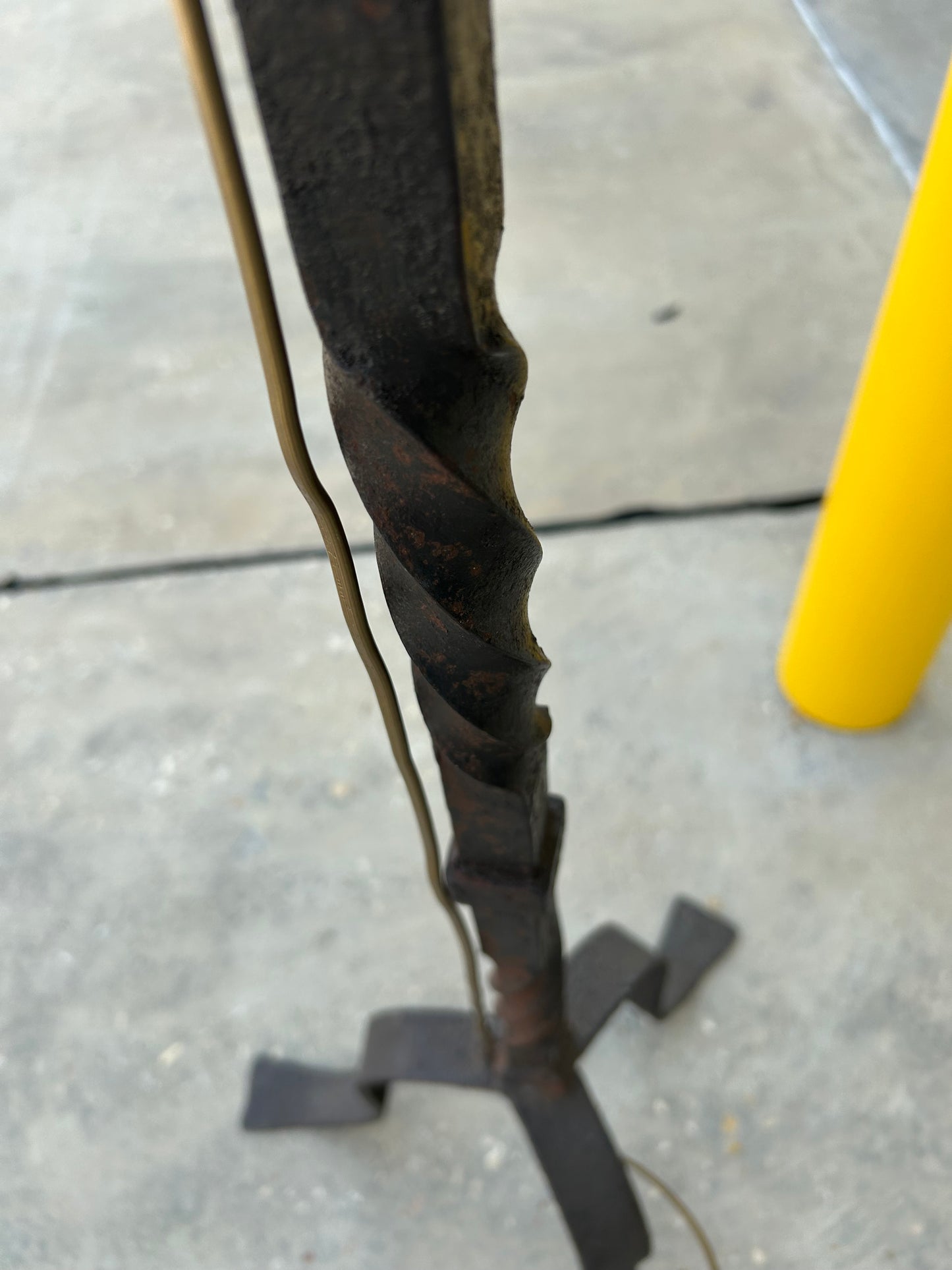19th Century Belgian Candlestick Converted Floor Lamp