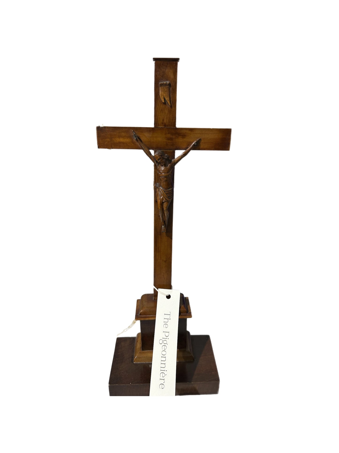 Antique Mahogany Crucifix