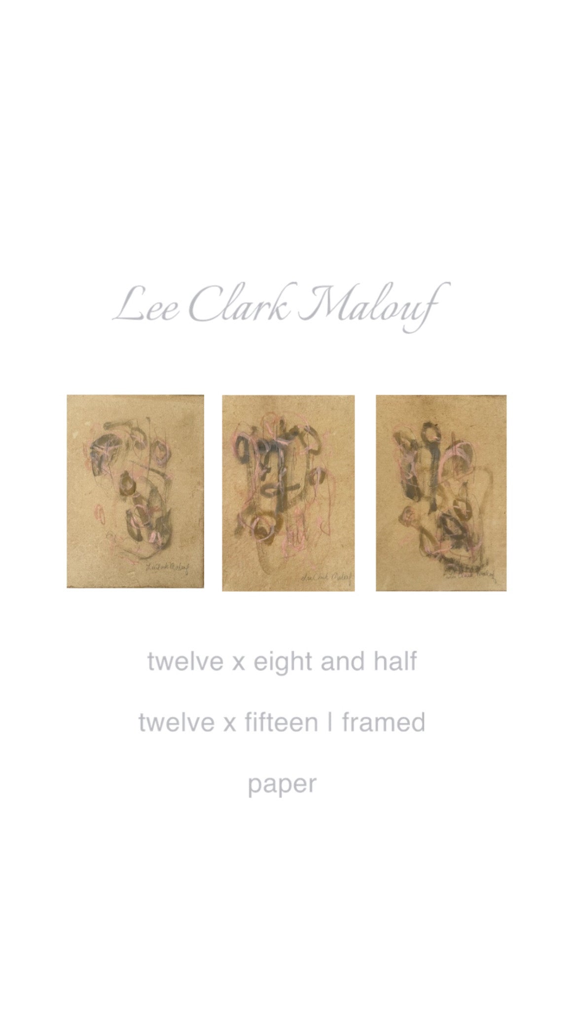 Original Lee Malouf Framed Abstracts