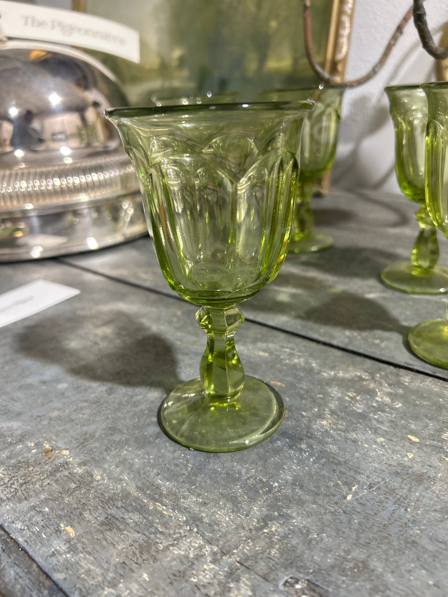 Imperial Glass Company Old Williamsburg Pattern Goblets - Set of 12