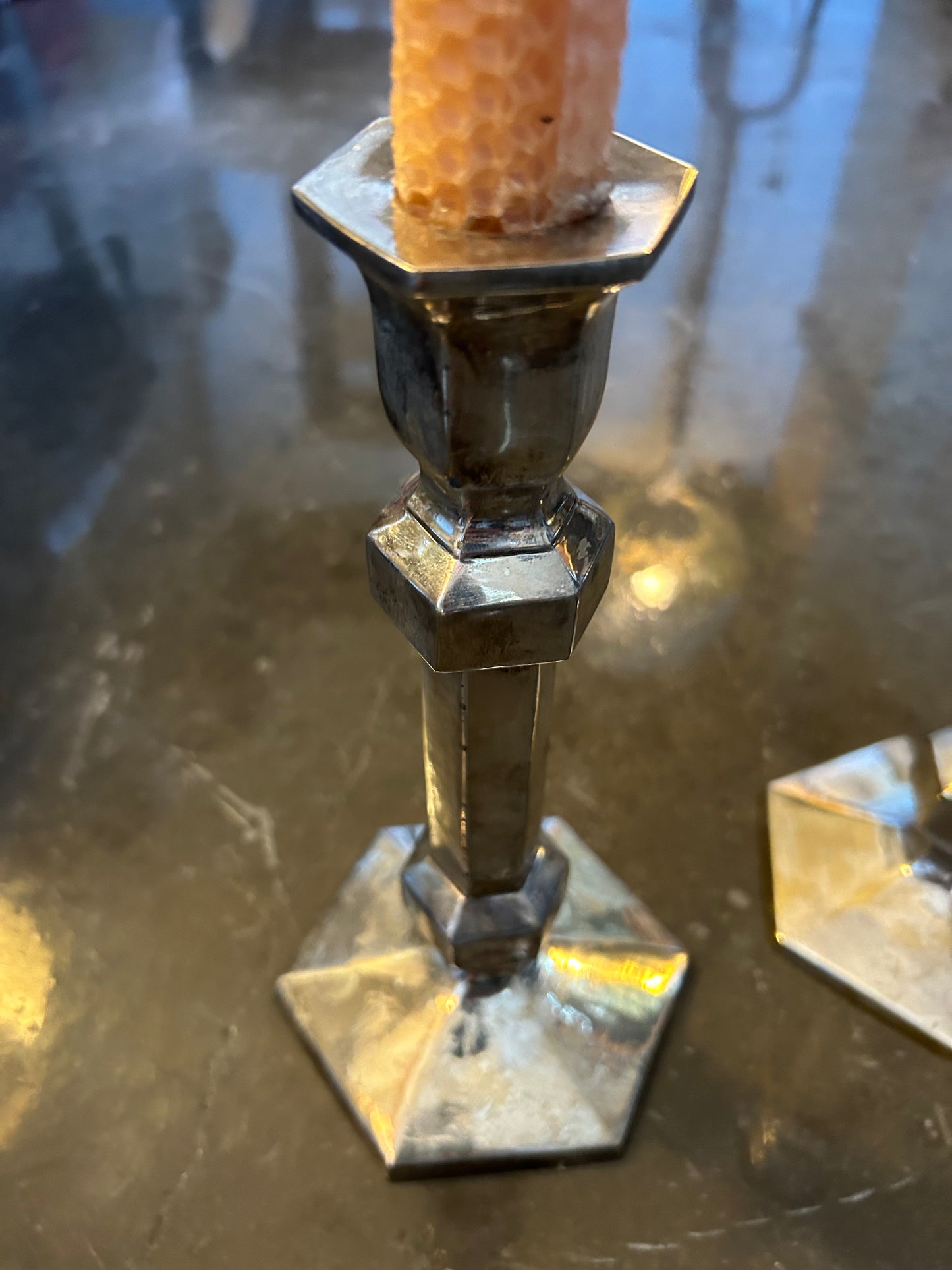 Vintage Silver Candlestick Holders