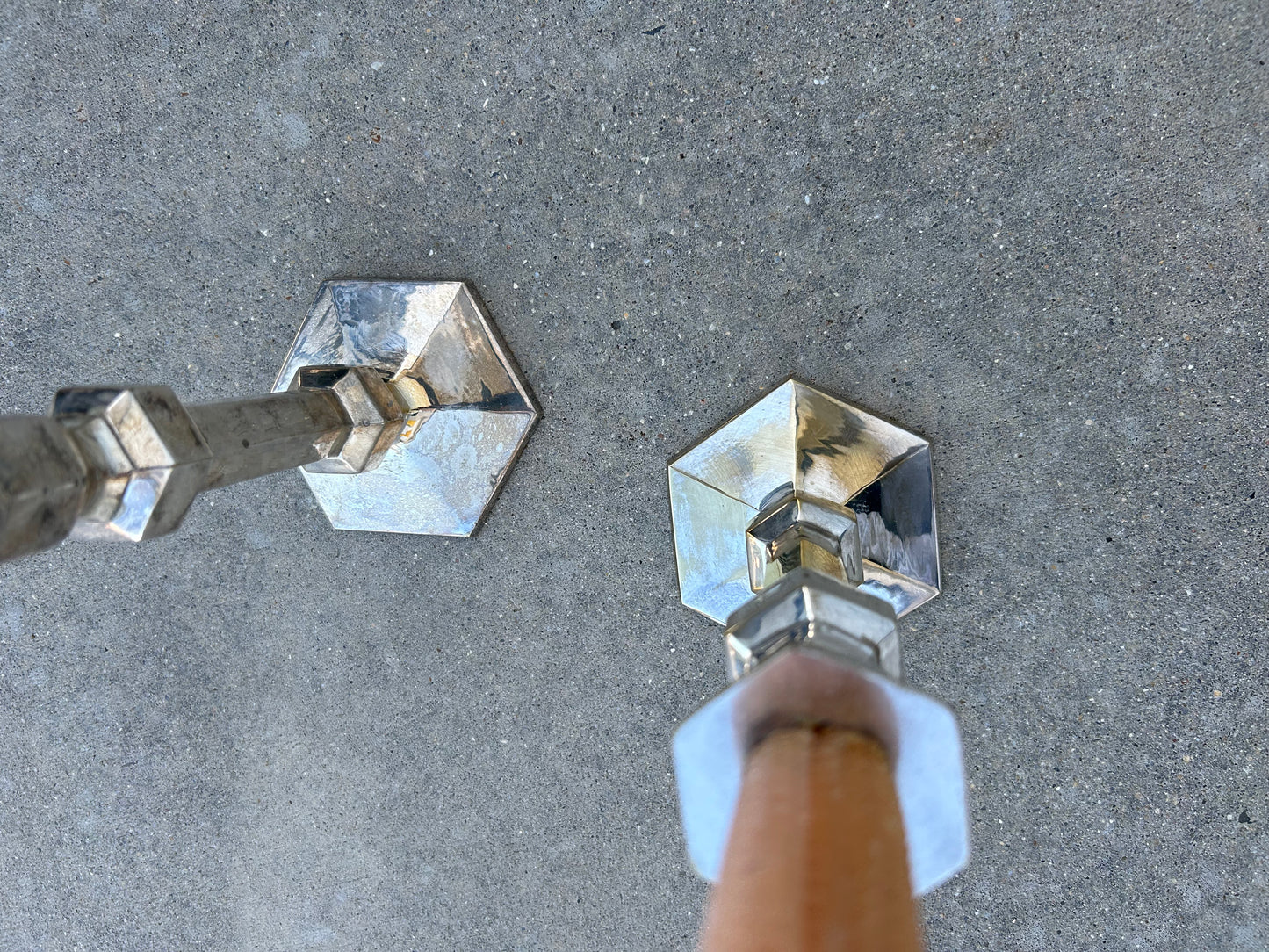 Vintage Silver Candlestick Holders