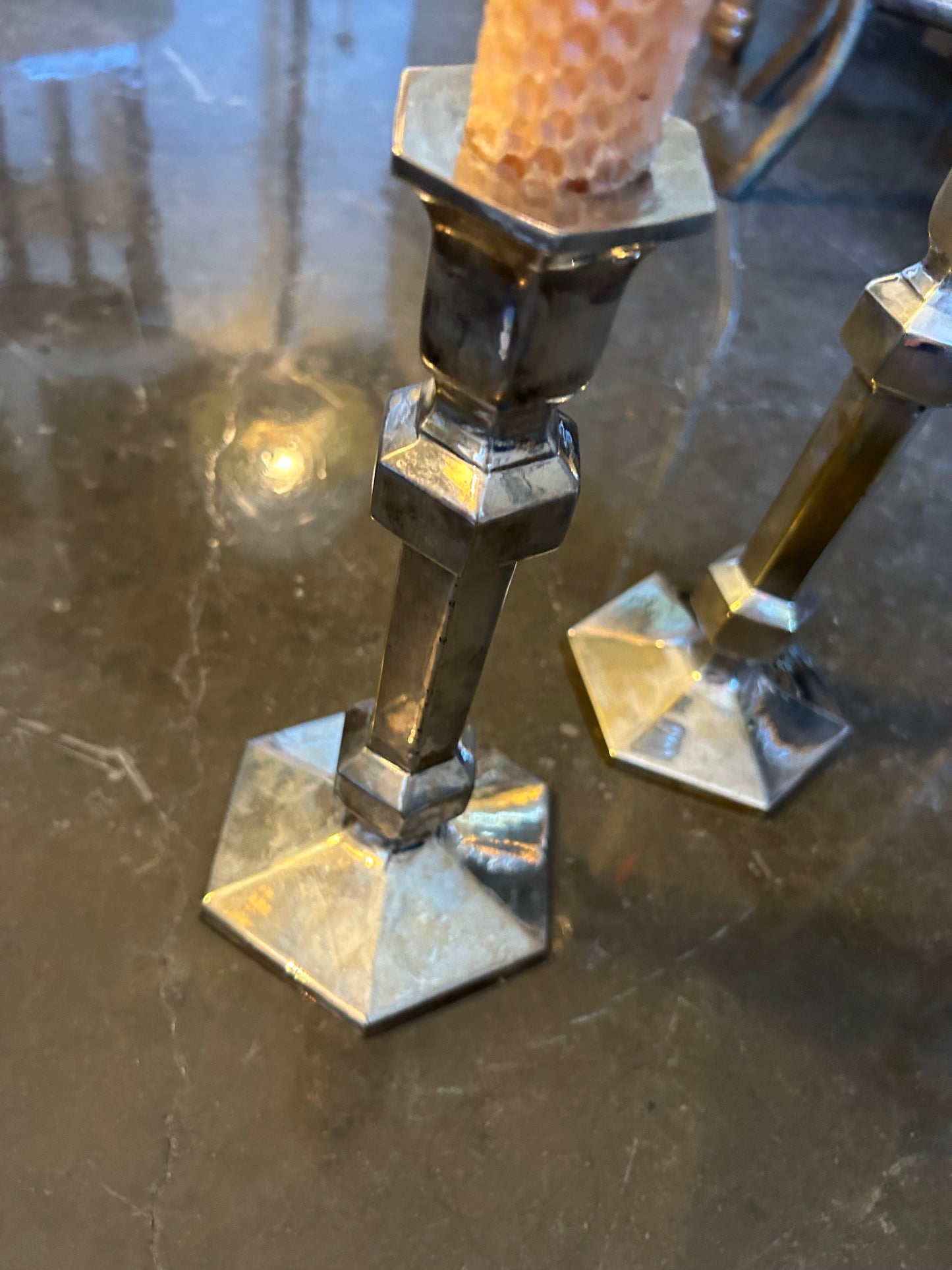 Vintage Silver Candlestick Holders