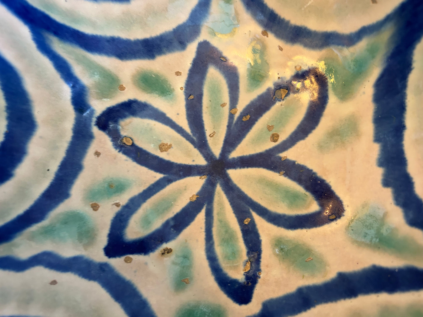 Late 19th Century Fajalauza Colorful Flower Motif Bowl