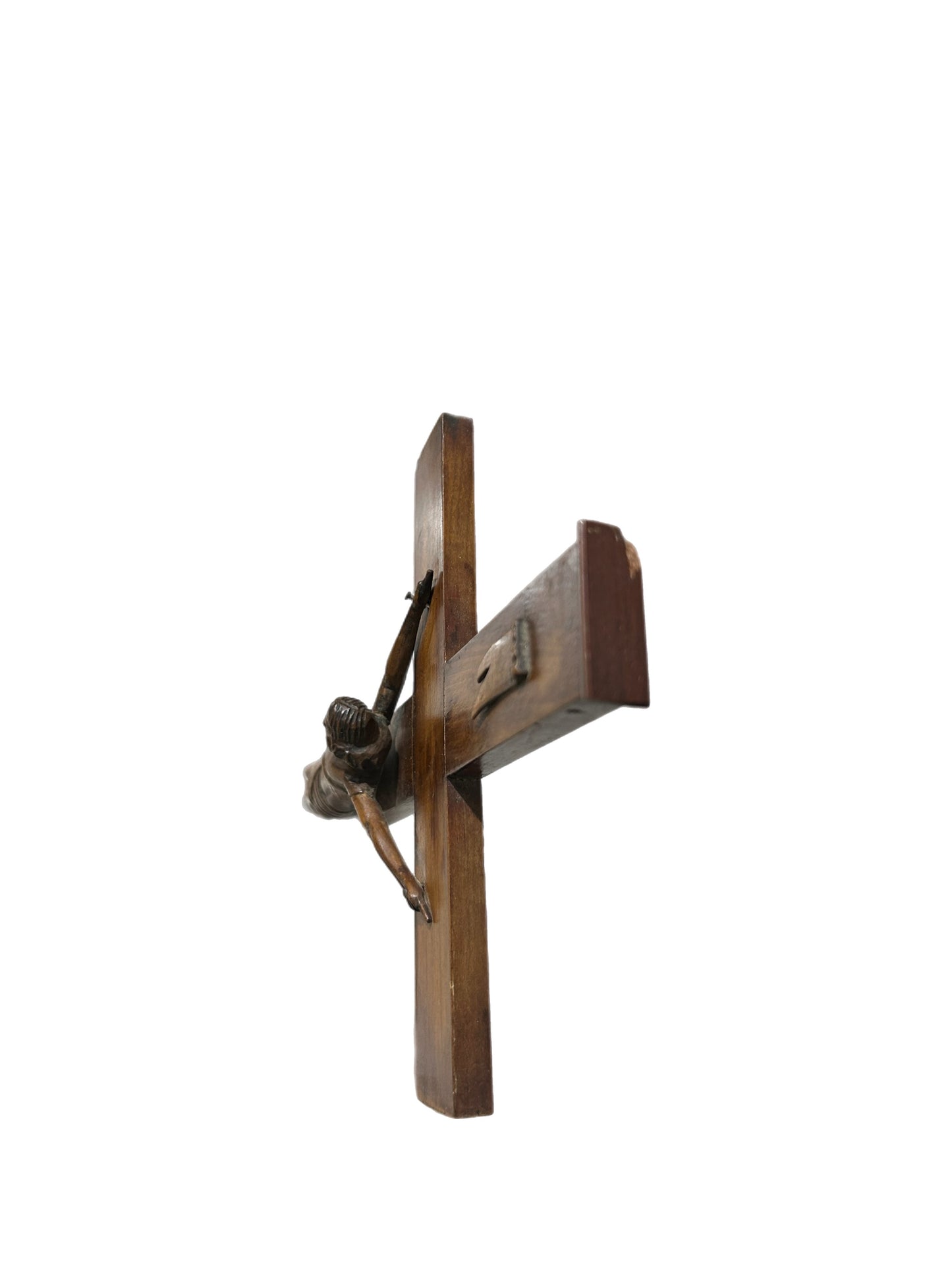 Antique Mahogany Crucifix