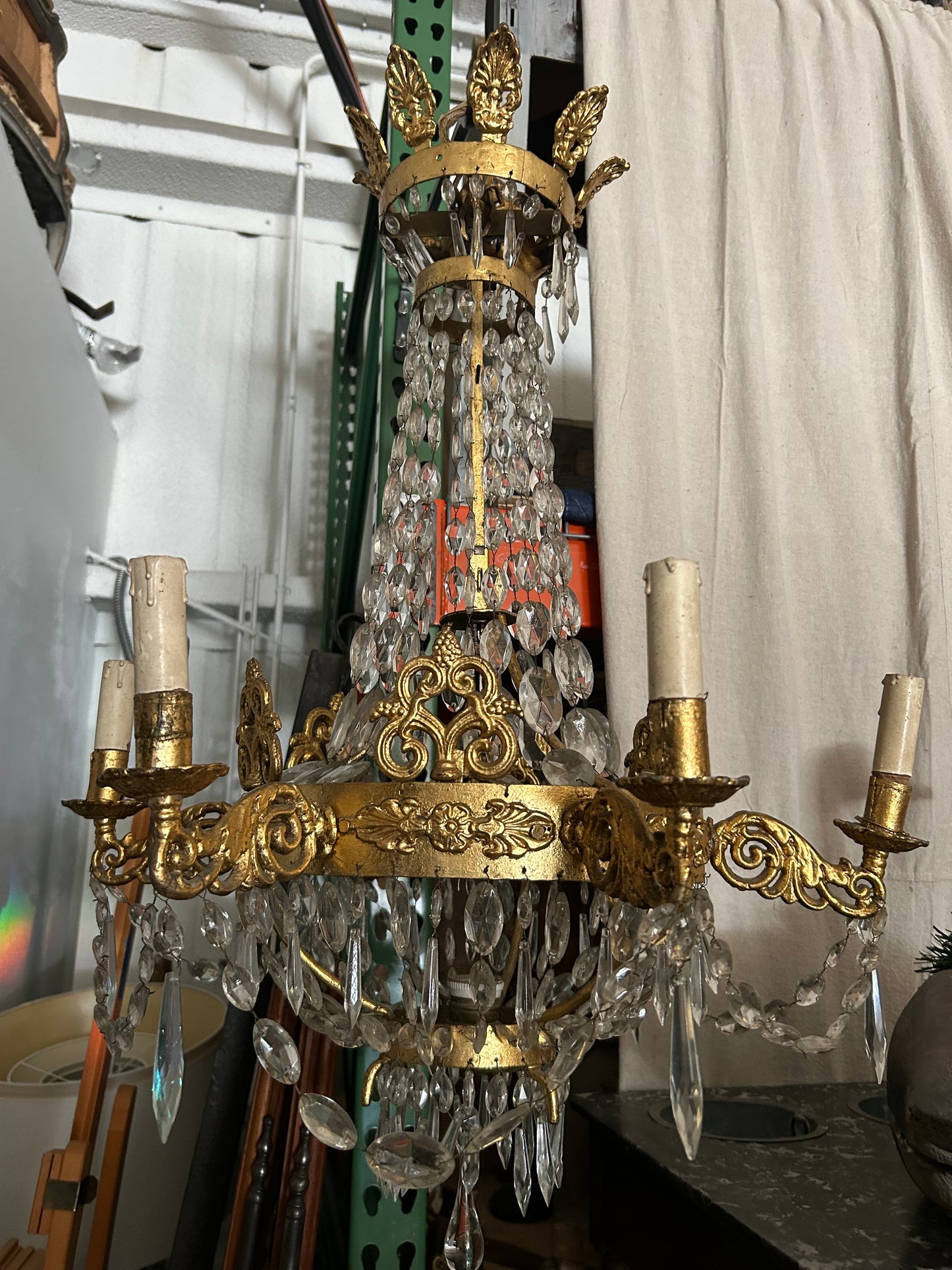 Antique Italian Empire Chandelier