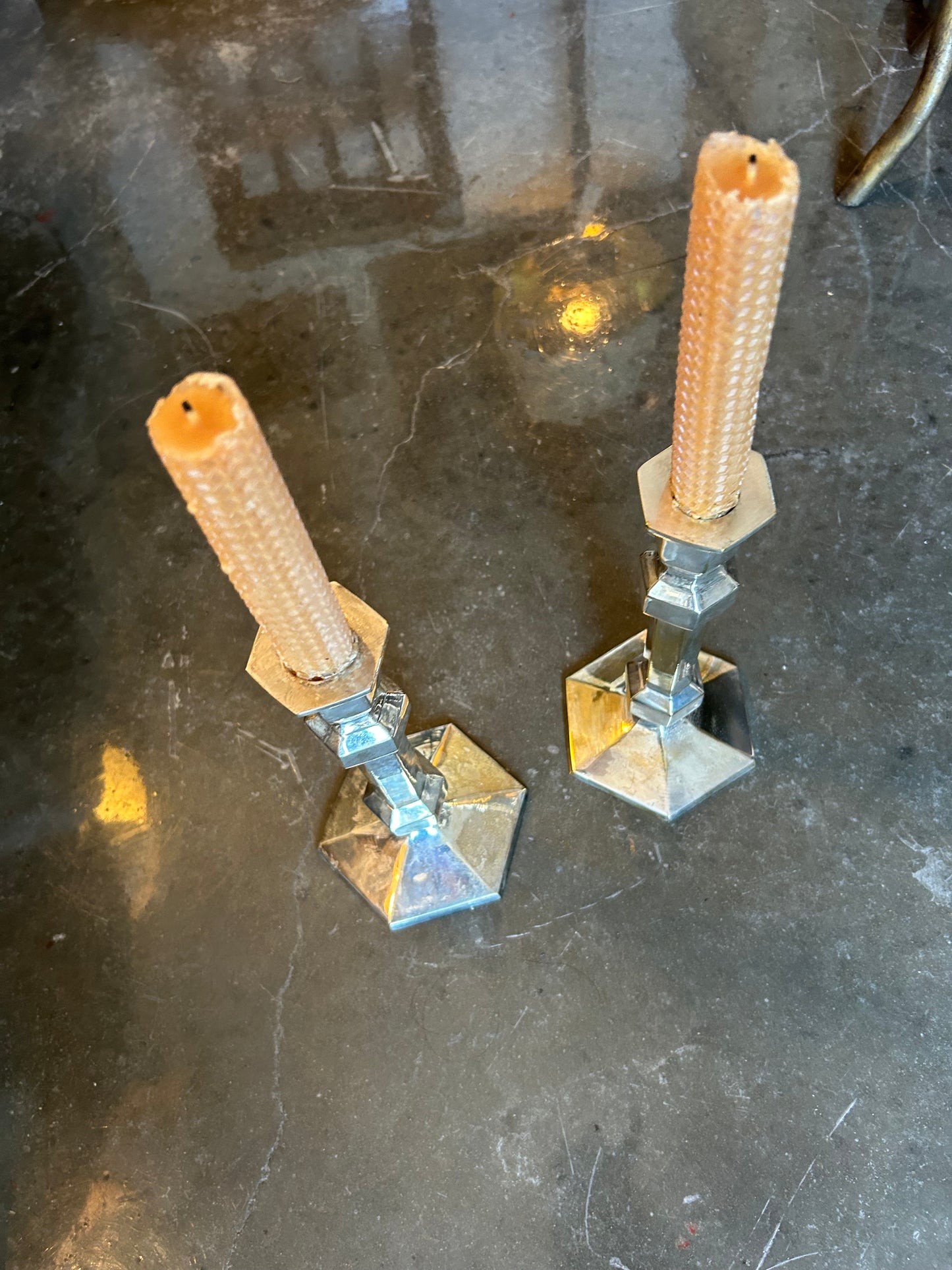 Vintage Silver Candlestick Holders