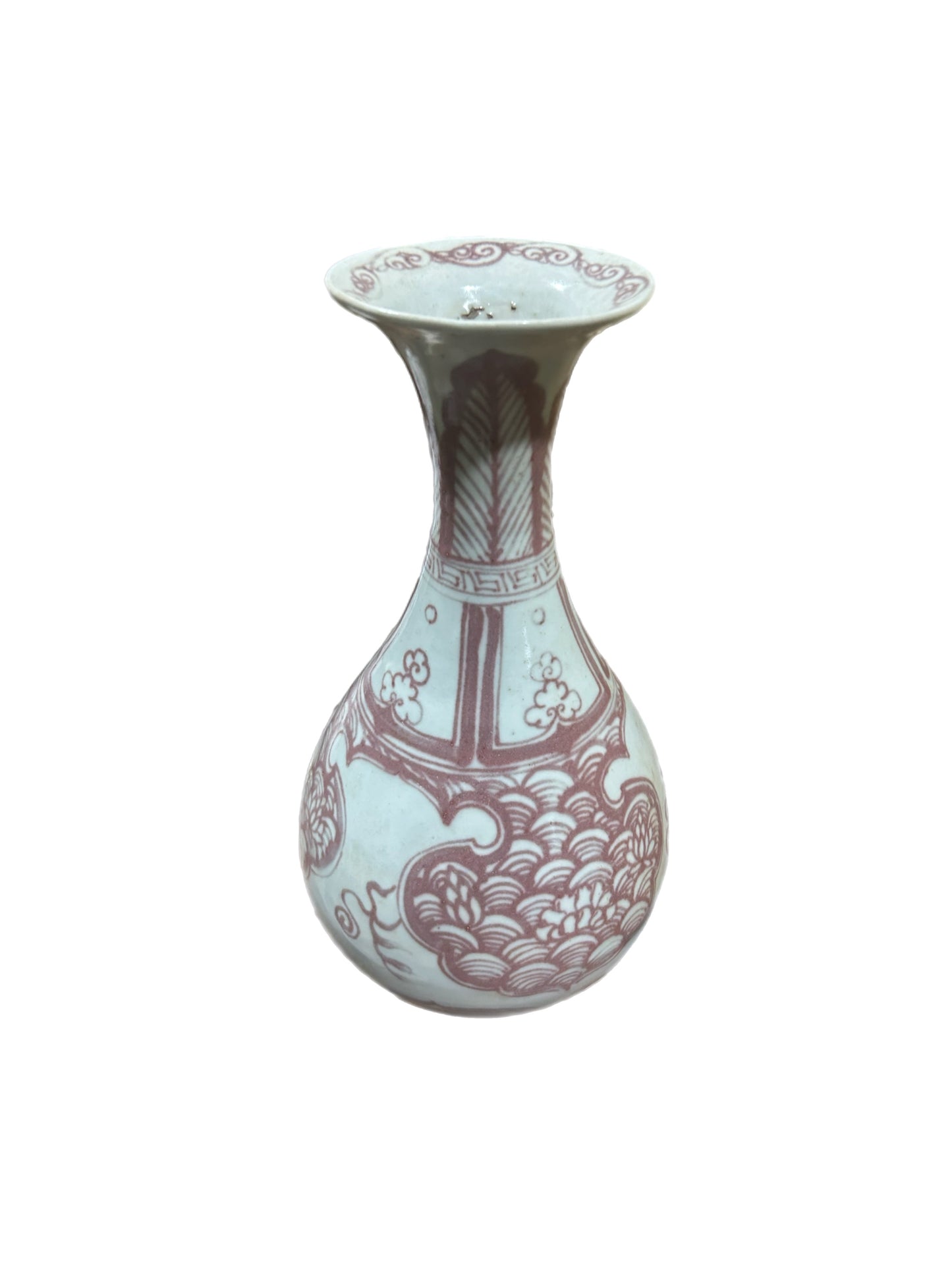Early 20th Century Chinese Porcelain with Red Underglaze