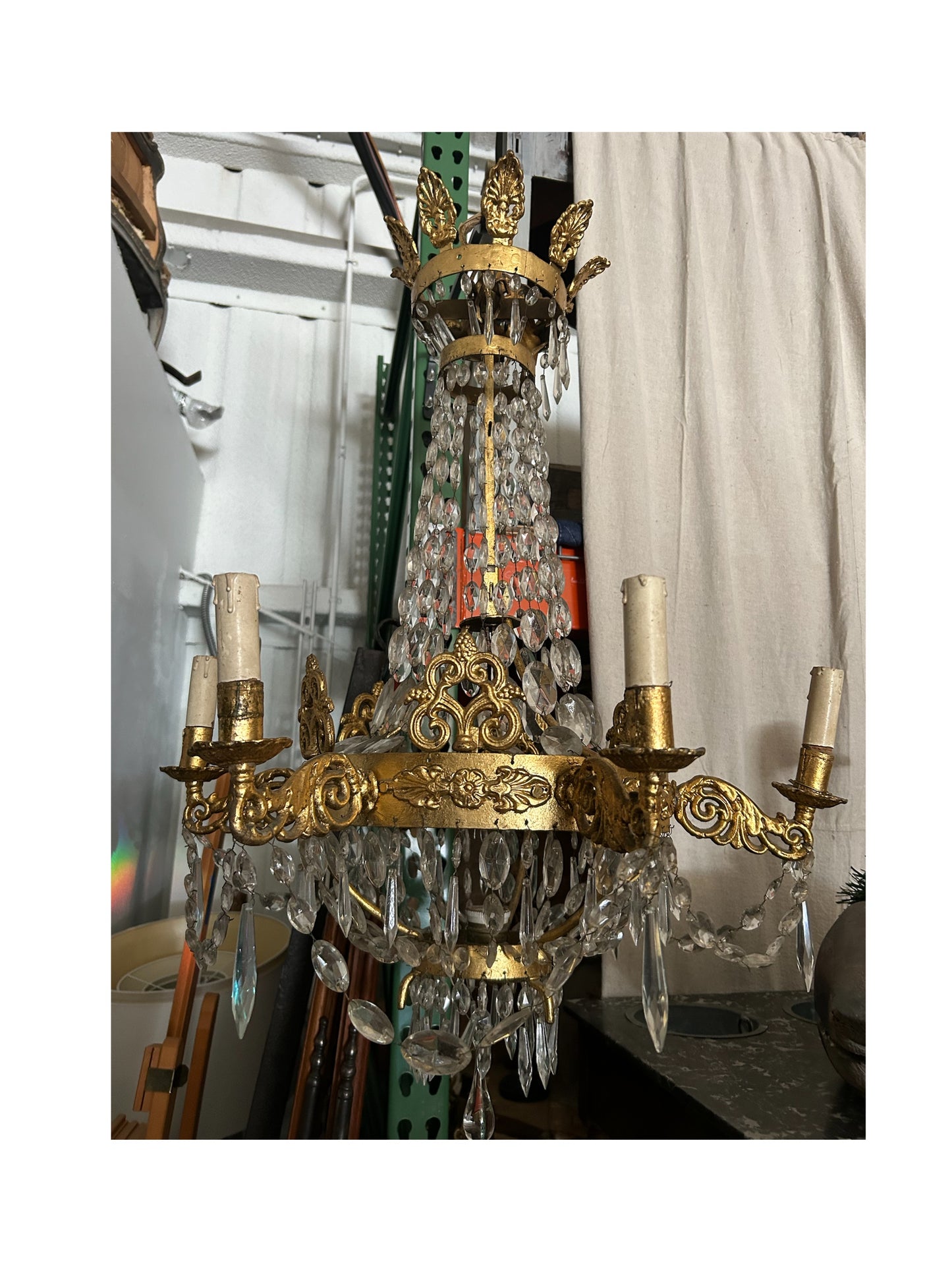 Antique Italian Empire Chandelier