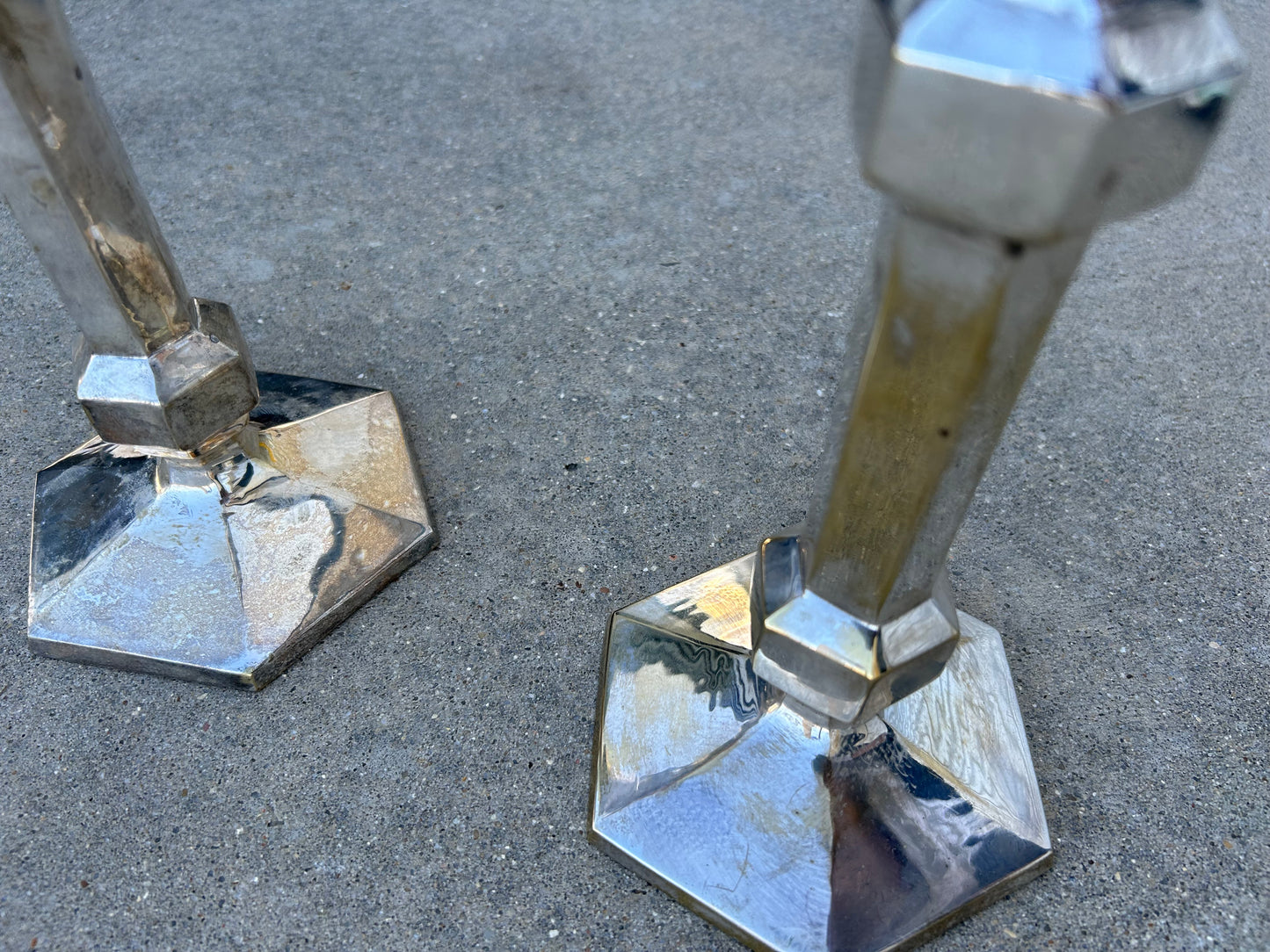 Vintage Silver Candlestick Holders