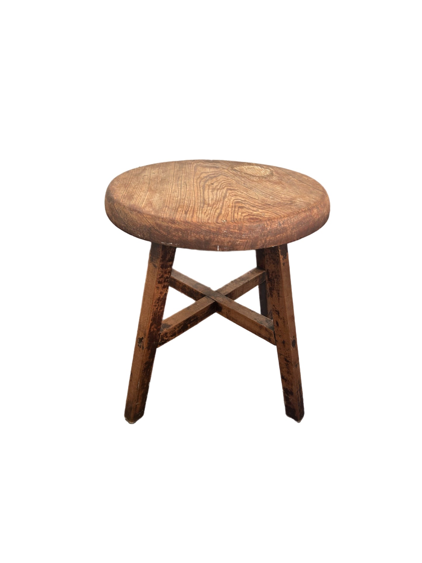 20th Century Louisiana Cypress Milking Stool