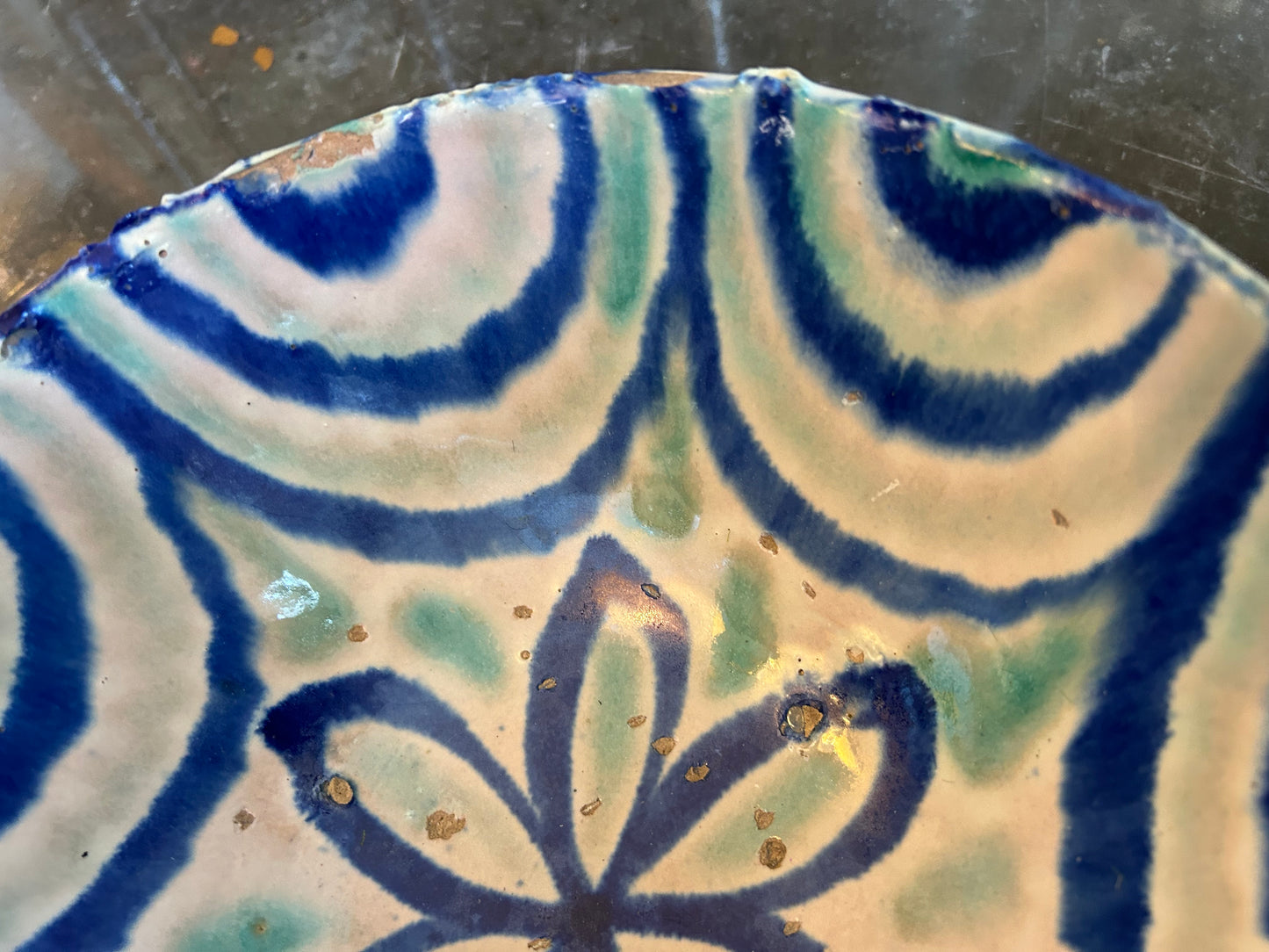 Late 19th Century Fajalauza Colorful Flower Motif Bowl