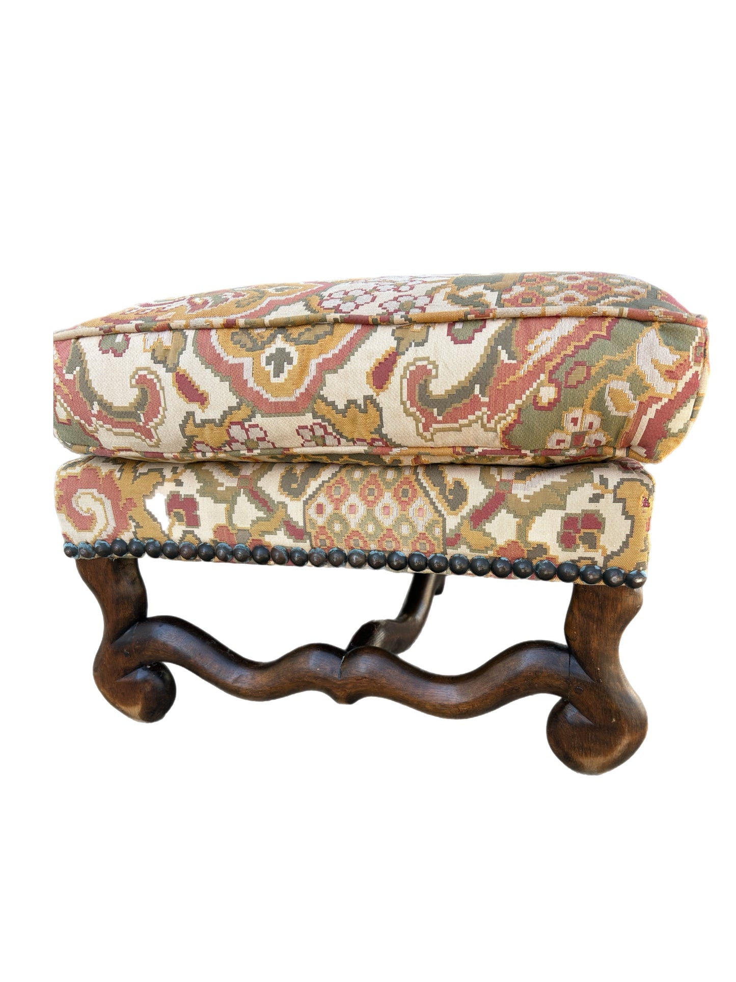 20th Century Pair Beligum Os De Mouton Ottomans