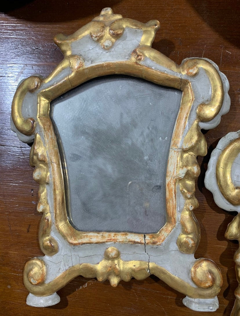 Pair of Late 19th Century Italian Gesso Mirrors