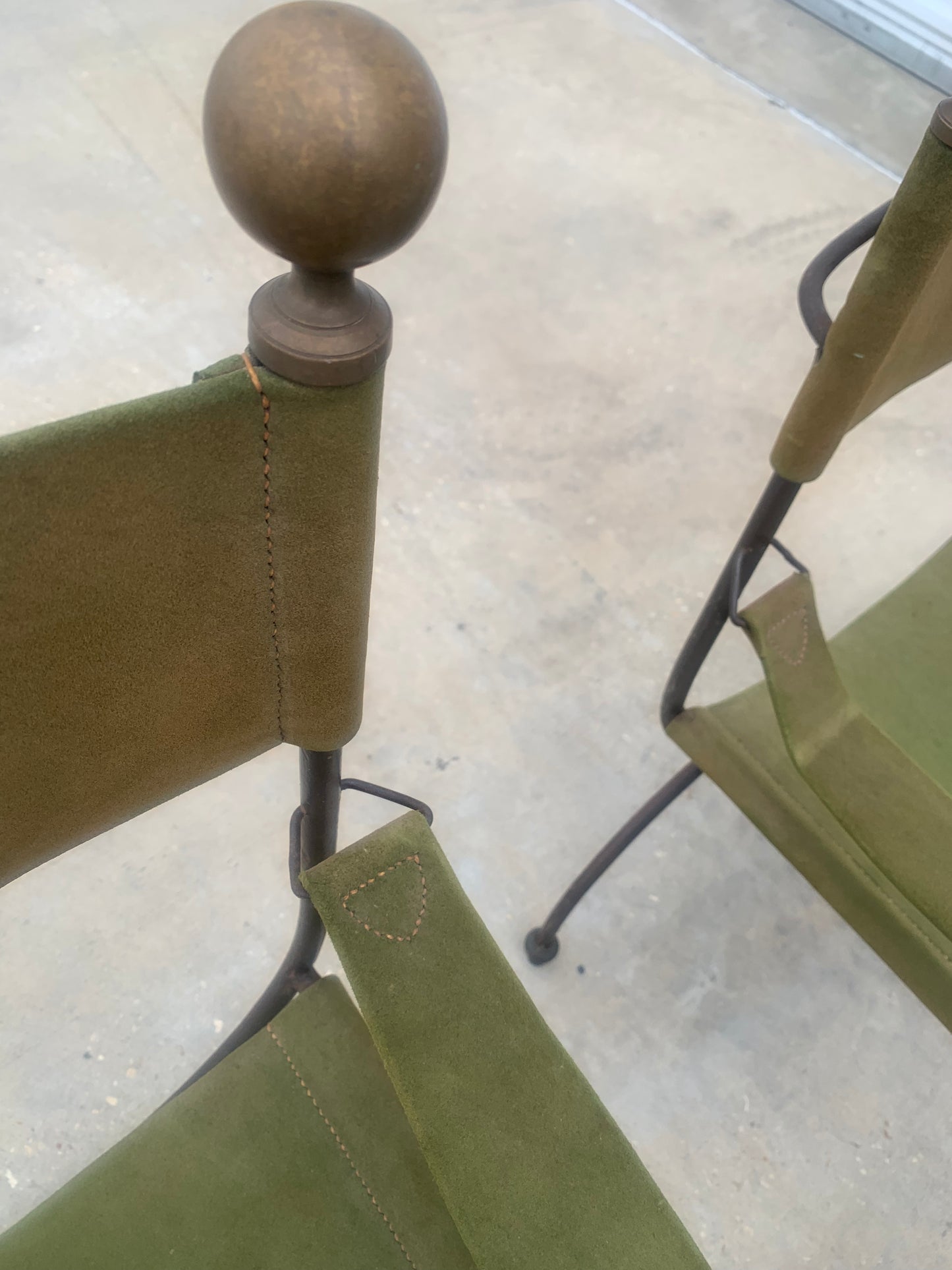 Pair of 20th Century Spanish Savonarola Chairs