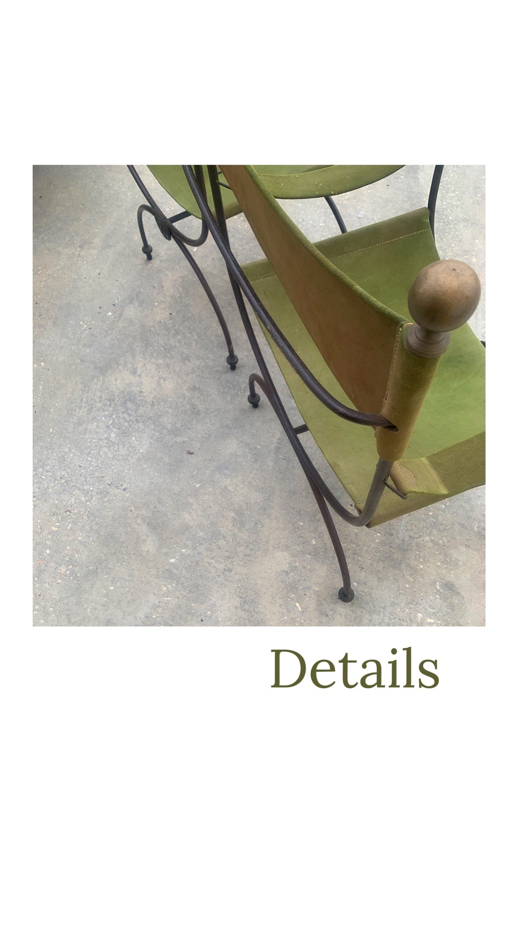 Pair of 20th Century Spanish Savonarola Chairs