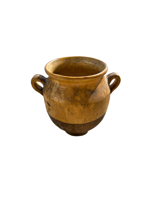 19th Century French Terra Cotta Glazed Confit Jar