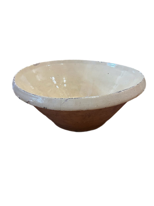 Antique French Tian Bowl with Dripped Glaze