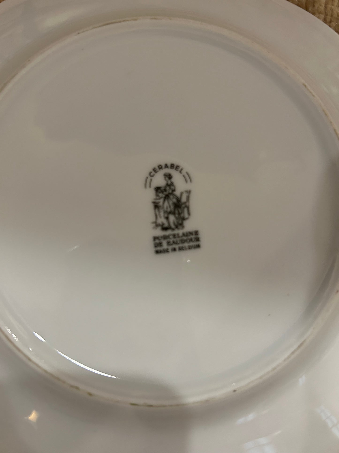 (9) Belgium Porcelain de Beaudour Salad Plates