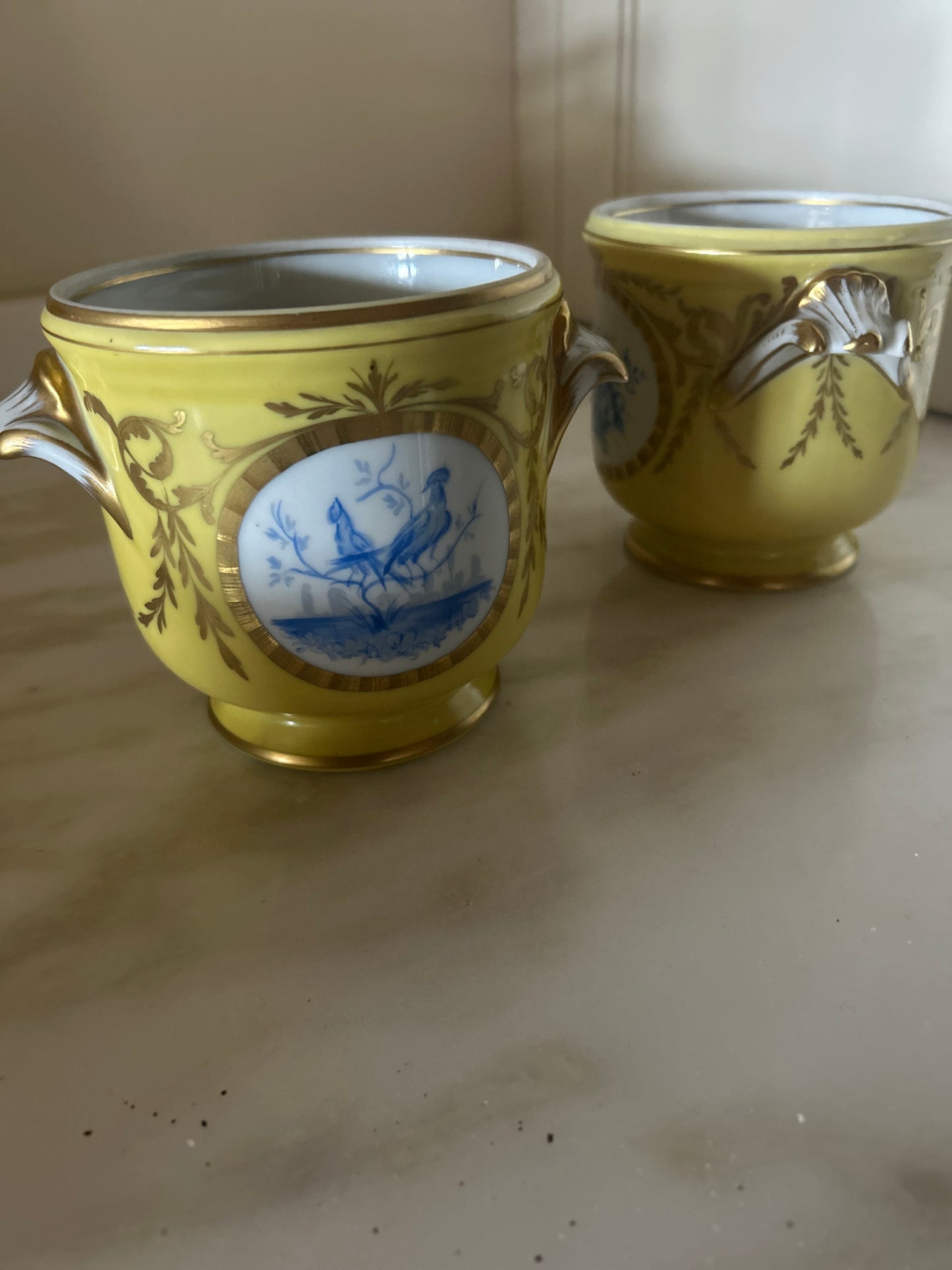 Pair of French Limoges Baud de Paris Cache Pots