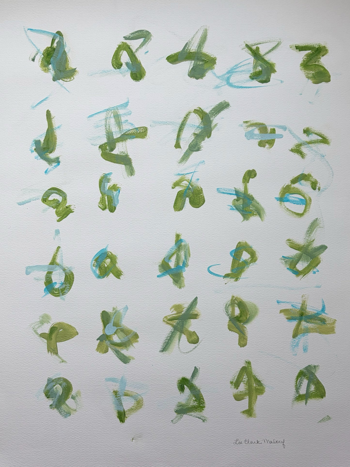 Inhale + Exhale - Bleu-Vert By Lee Clark Malouf