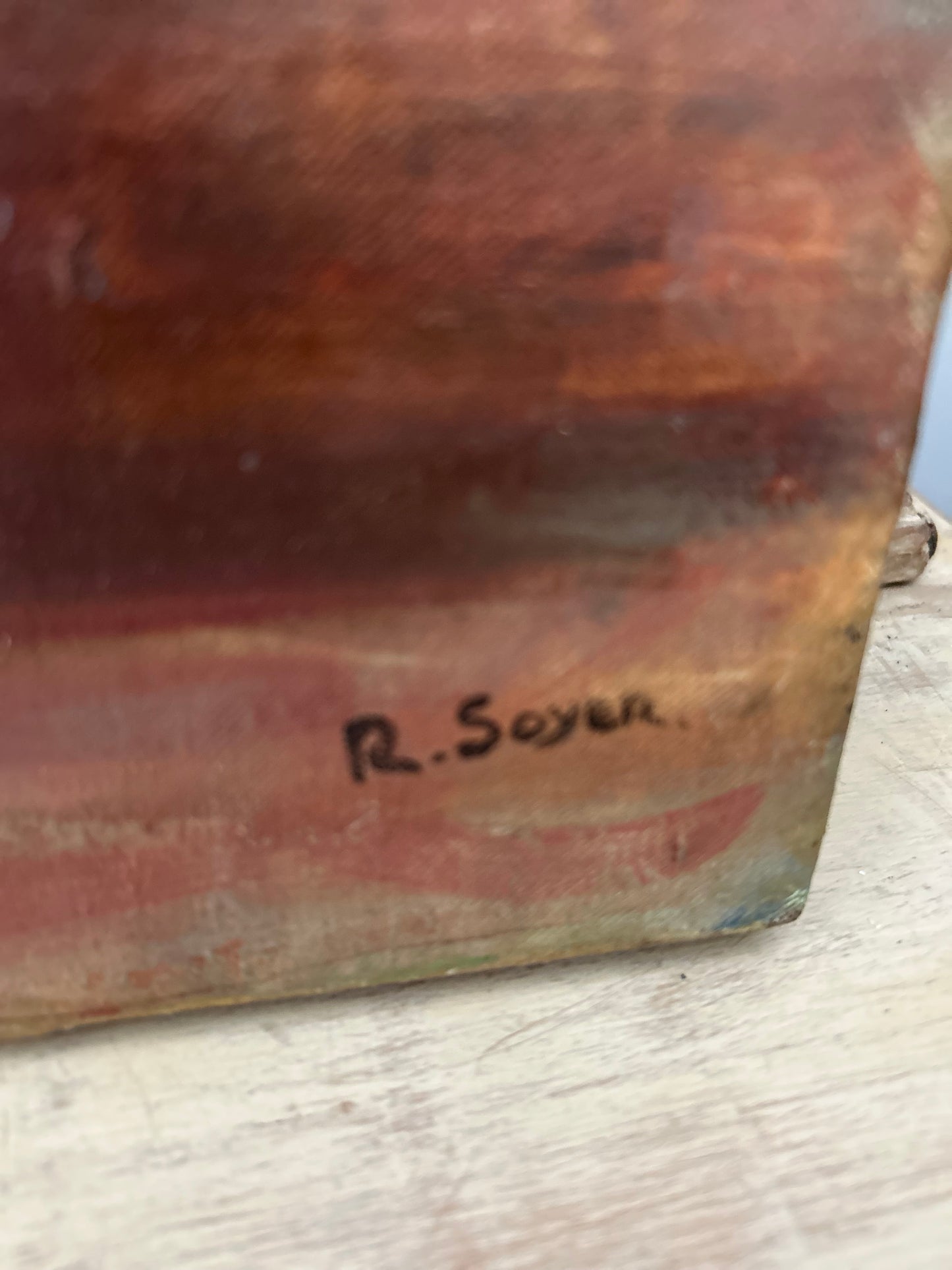 Female Nude Oil on Canvas - Signed R. Soyer