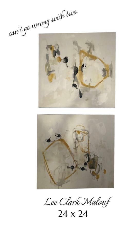 Lovely Lee Clark Malouf Acrylic Abstracts