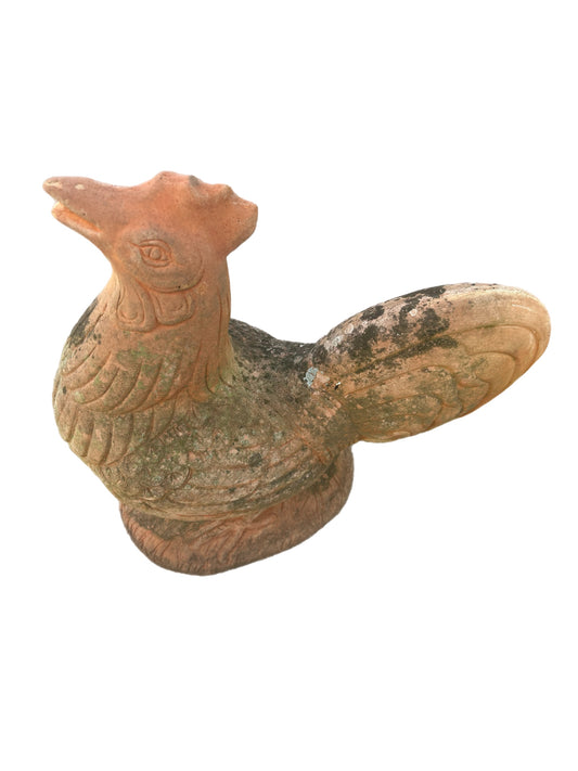 20th Century Aged Terracotta Rooster