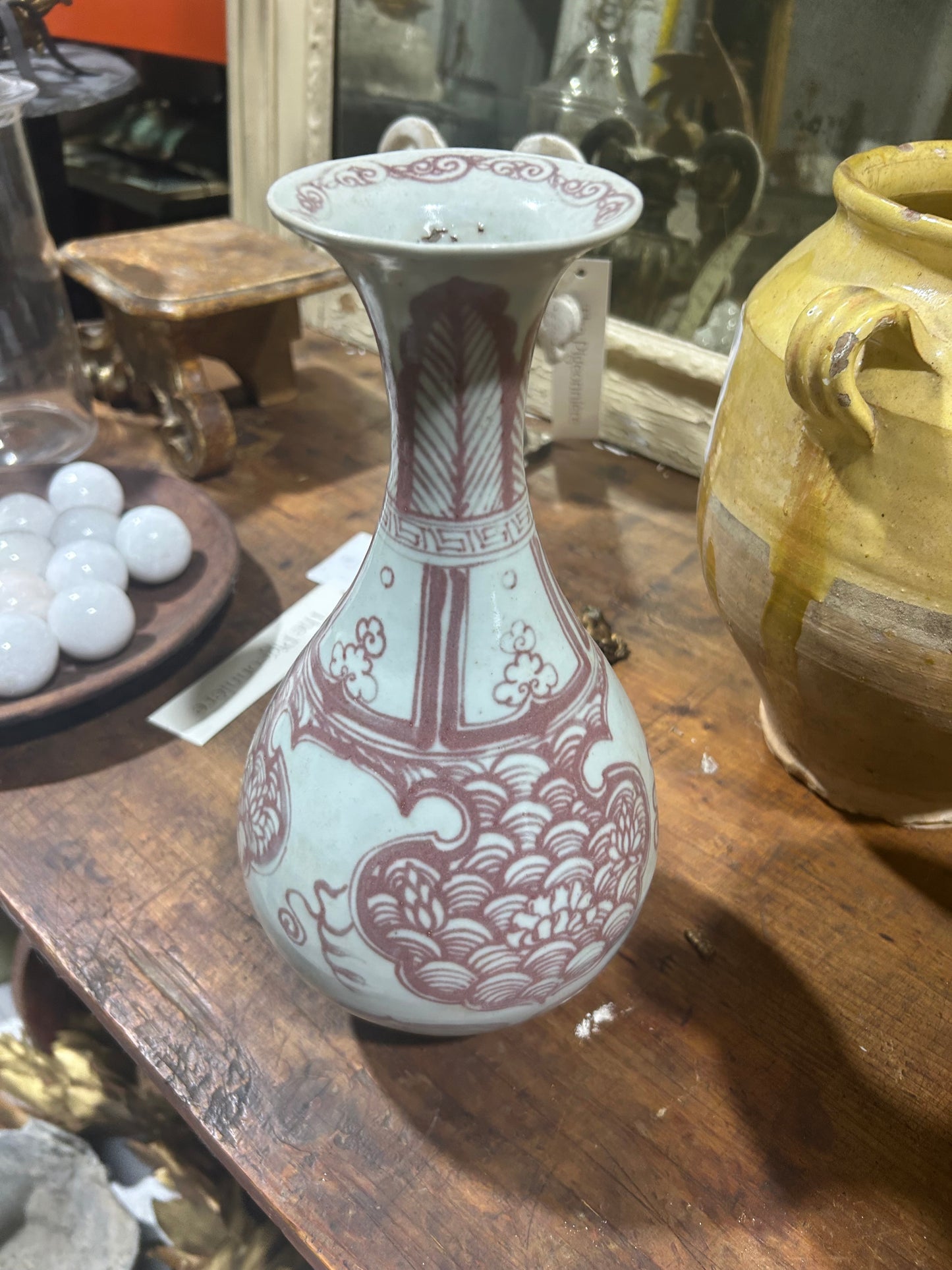 Early 20th Century Chinese Porcelain with Red Underglaze