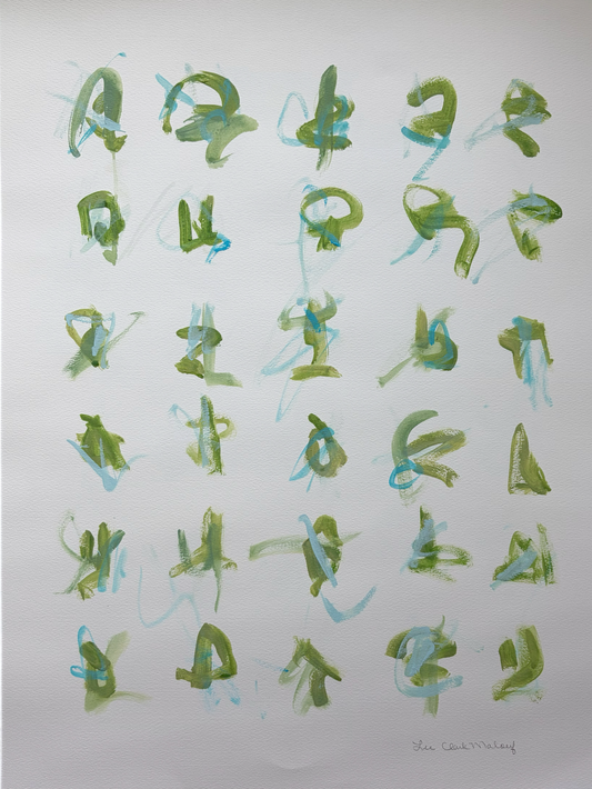 Inhale + Exhale - Bleu-Vert By Lee Clark Malouf