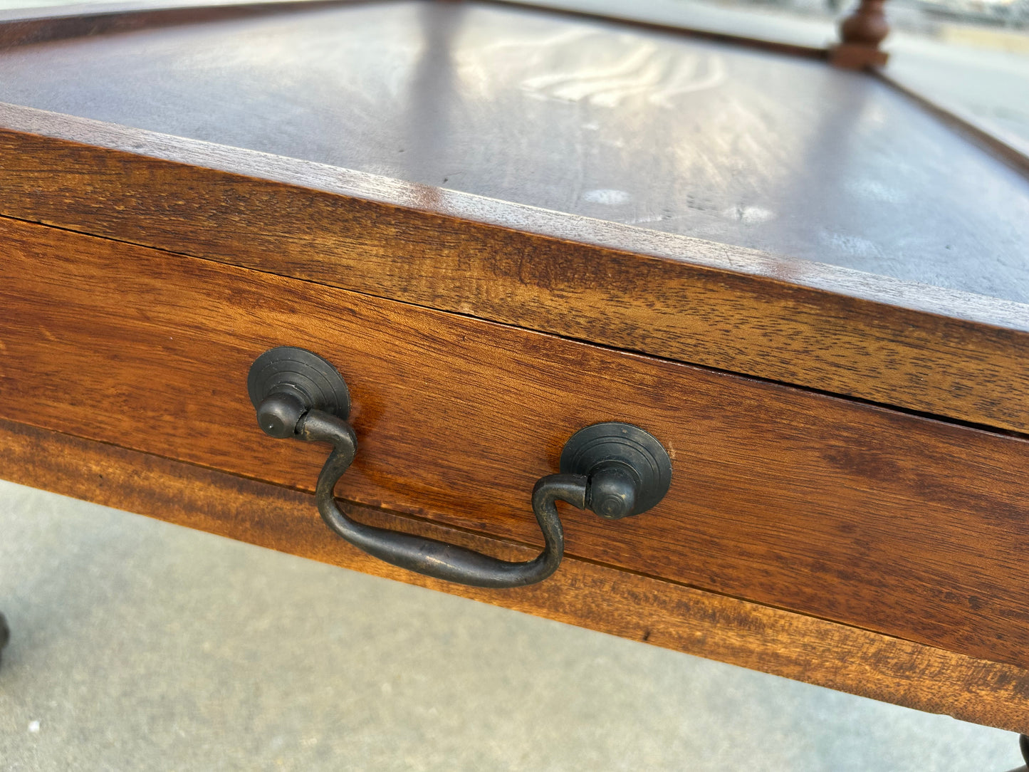 20th Century French Walnut Serving Cart