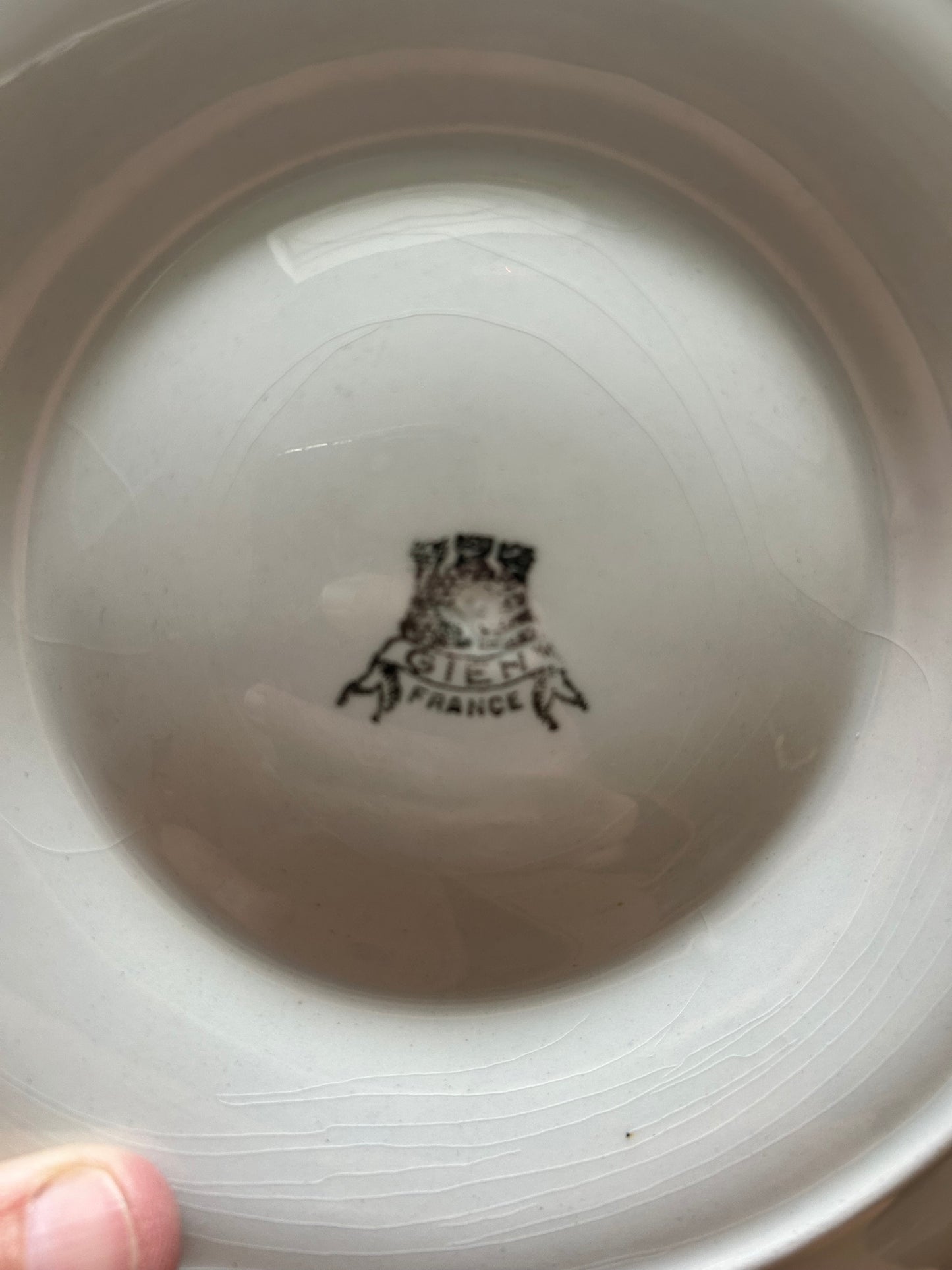 Pair of Gien French Faience Artichoke Plates