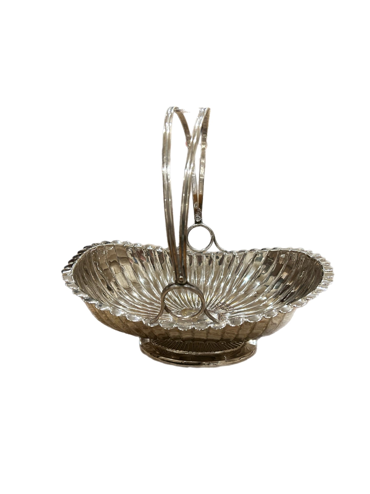 Vintage Silver Bread Compote