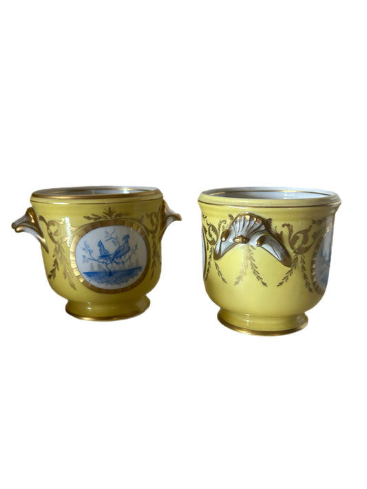Pair of French Limoges Baud de Paris Cache Pots