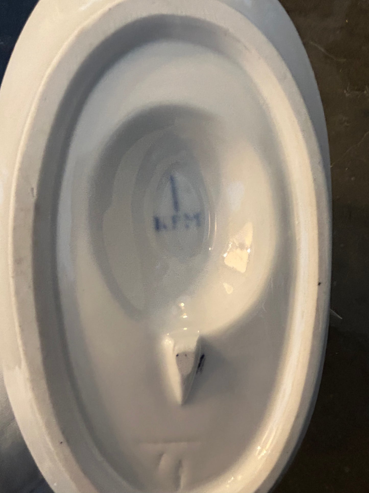 Vintage German KPM Ironstone Gravy Boat