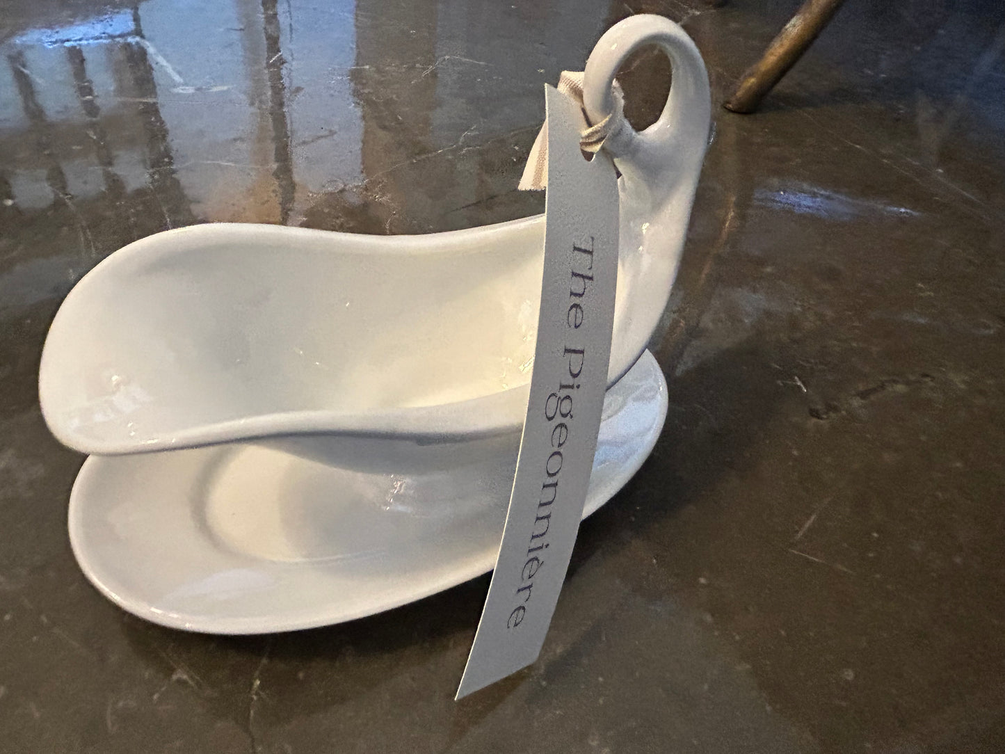 Vintage German KPM Ironstone Gravy Boat