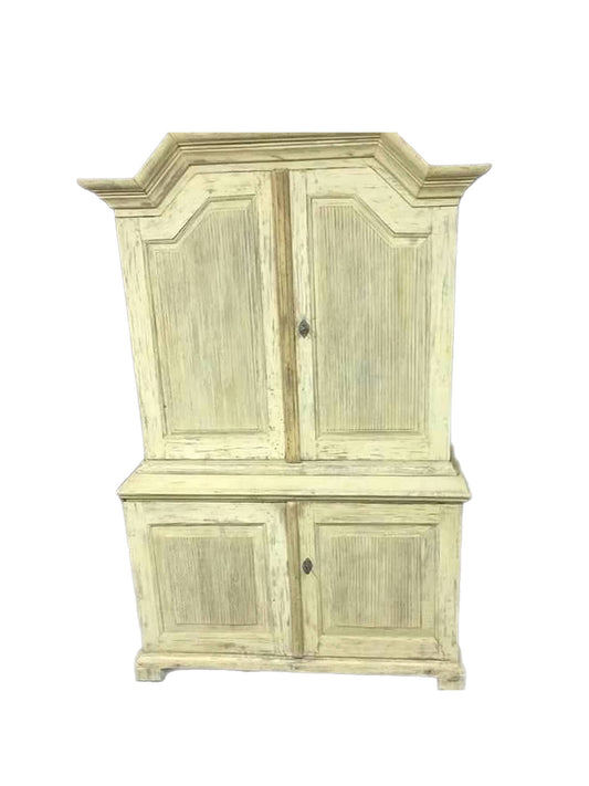 18th Century Swedish Reeded Cabinet