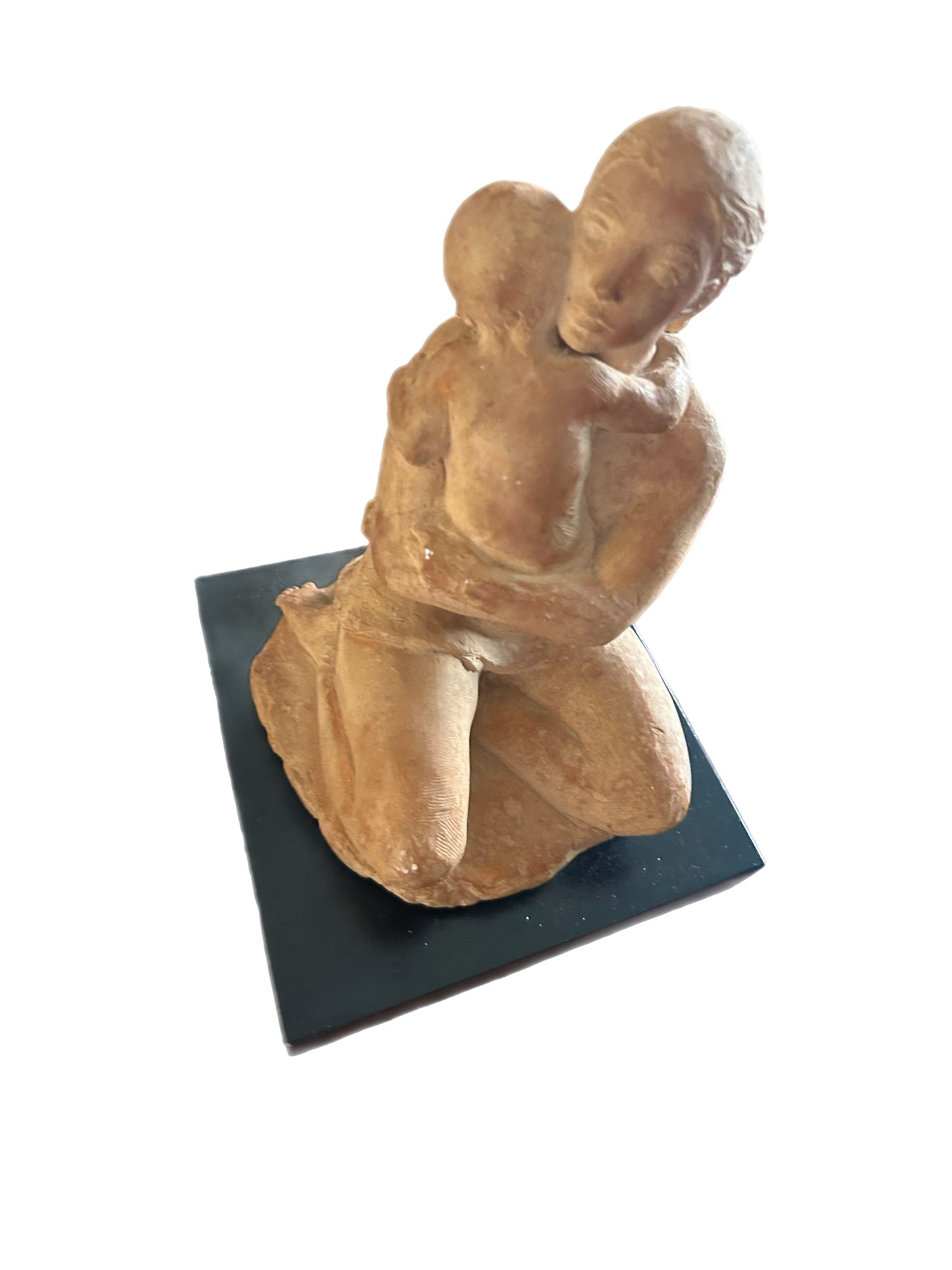 1955 Museum Sculpture Mother Holding Child by Betty Burroughs Woodhouse (Signed)