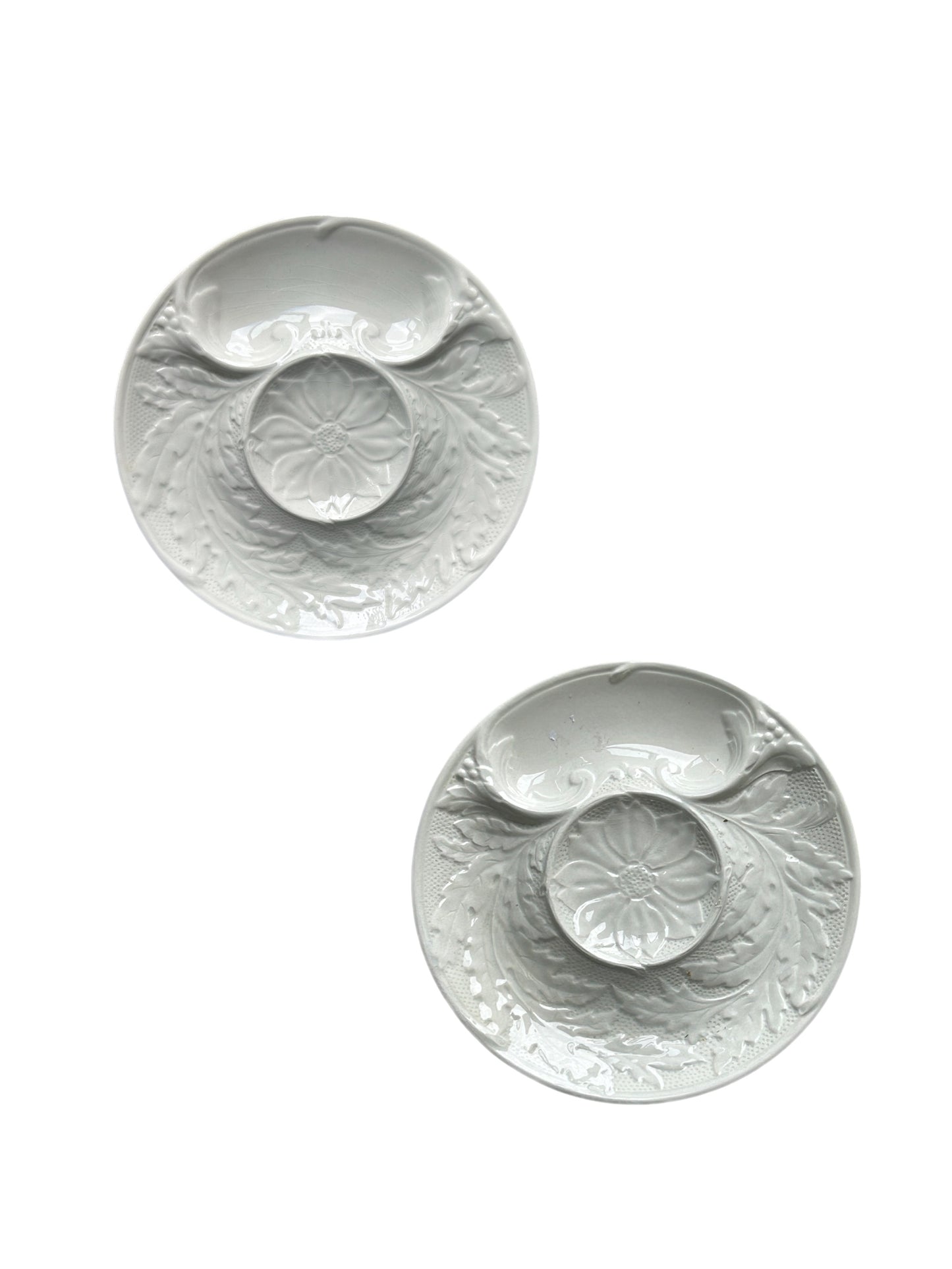 Pair of Gien French Faience Artichoke Plates