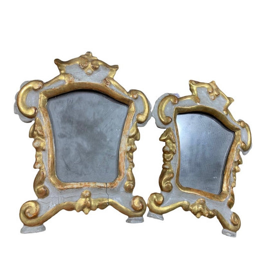Pair of Late 19th Century Italian Gesso Mirrors