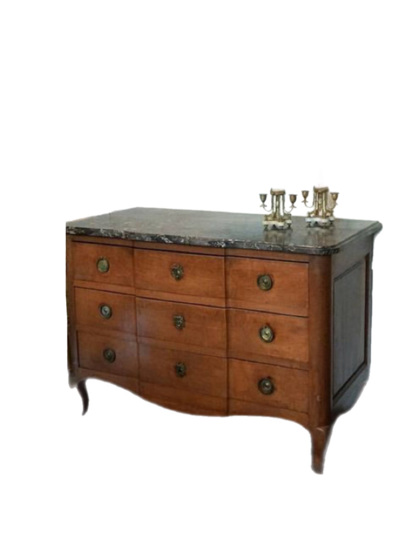 XVIII Paris Walnut Commode Signed by Jacques Duval