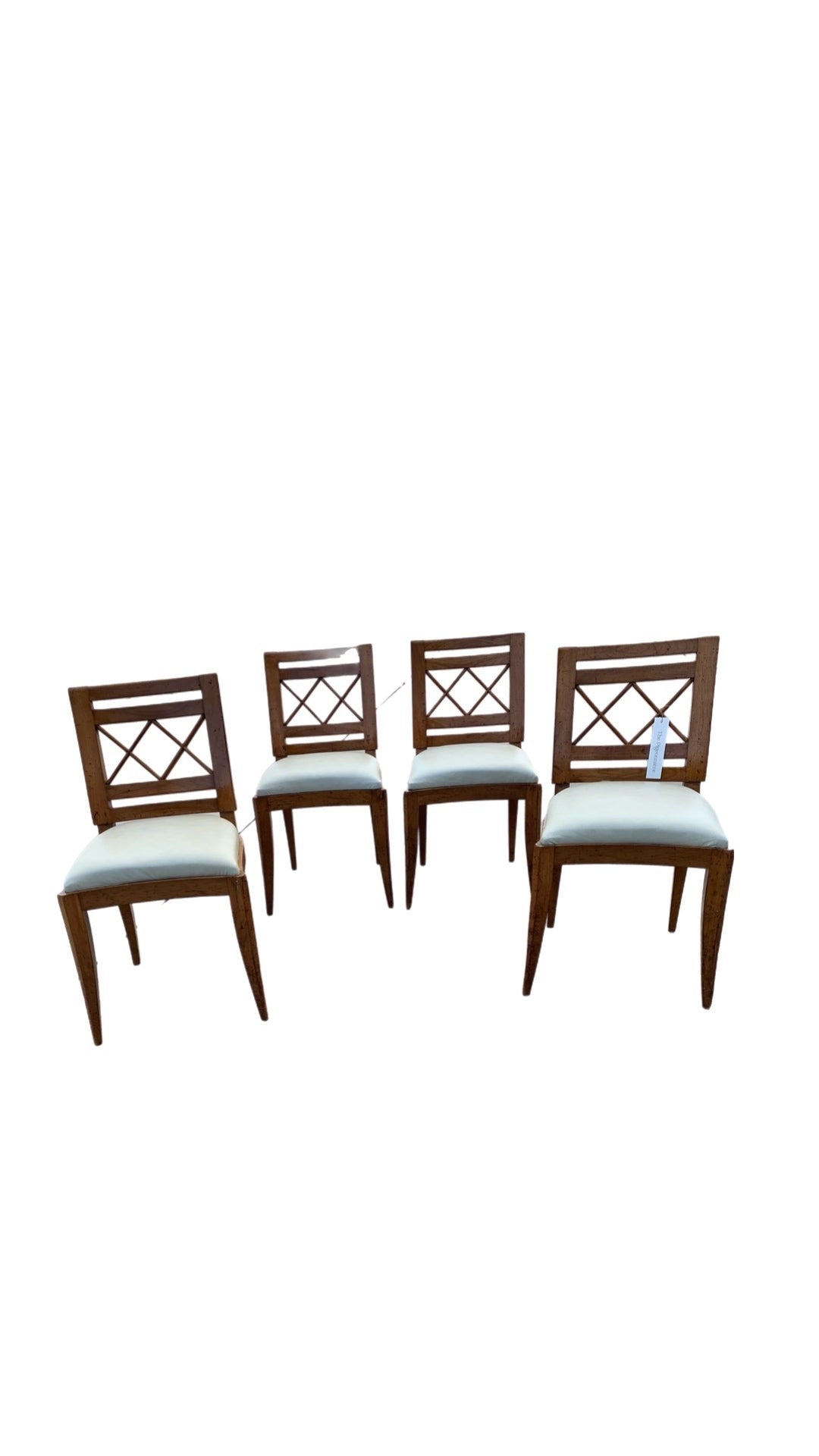 (4) Antique Fruitwood Chairs